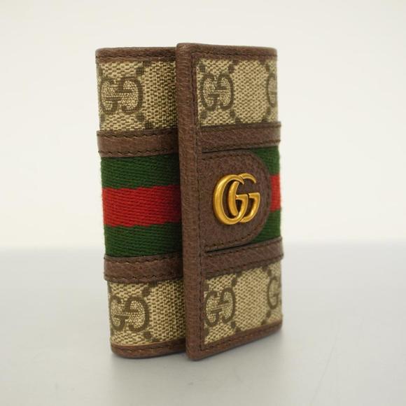 Gucci Key Case Ophidia 603732 Brown Beige Men's Women's - Picture 2 of 10